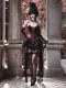 Blood Supply Original Duchess Variety Show Same Style Gothic Velvet Fishbone Belt Suspender Dress Christmas
