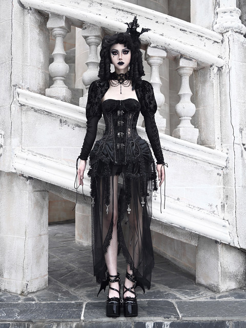 Blood Supply Original Hell Alice Gothic Atmosphere Fishbone Strap Birdcage Corset Christmas
