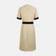 Lan Rose large size women's early autumn new texture red velvet splicing short -sleeved dress temperament OL commute