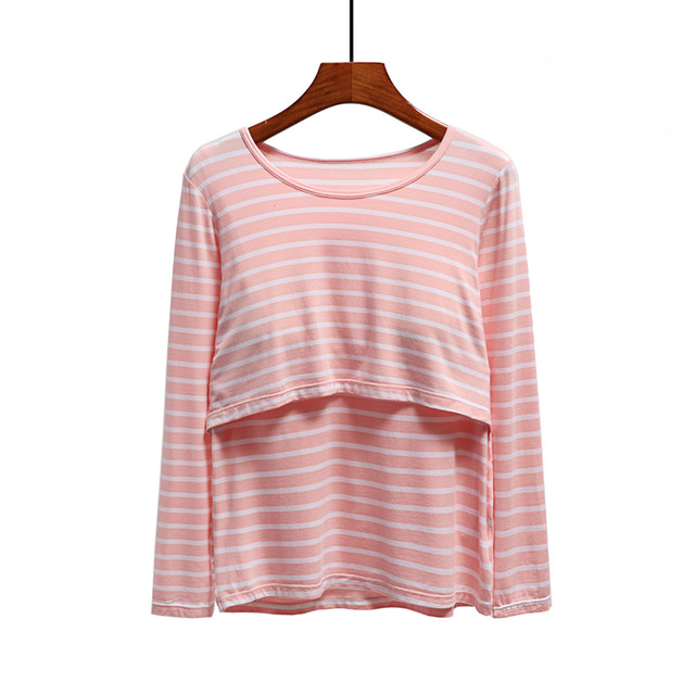 Pure cotton modal pregnant women's postpartum confinement clothes feeding clothes for going out long-sleeved breastfeeding T-shirt top base shirt spring and autumn