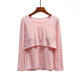 Pure cotton modal pregnant women's postpartum confinement clothes feeding clothes for going out long-sleeved breastfeeding T-shirt top base shirt spring and autumn