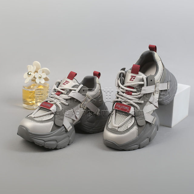 
Fulutong thick-soled dad shoes for women 2025 autumn new women's shoes color matching fashionable shoes women's casual shoes
