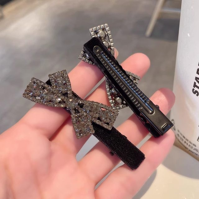 Simple Bow Diamond Duck Both Black Black Velvet and Langua Cyckets Foreer Ferry Ferry Field Fymopcopa hair accessories
