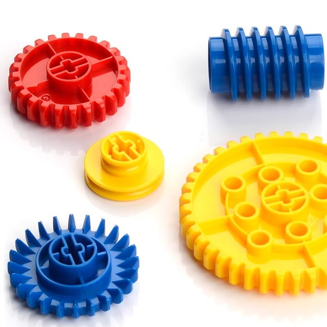 Large particle bulk building block parts mechanical gear 9656 accessories 45002 loose parts teaching aids puzzle assembly toys
