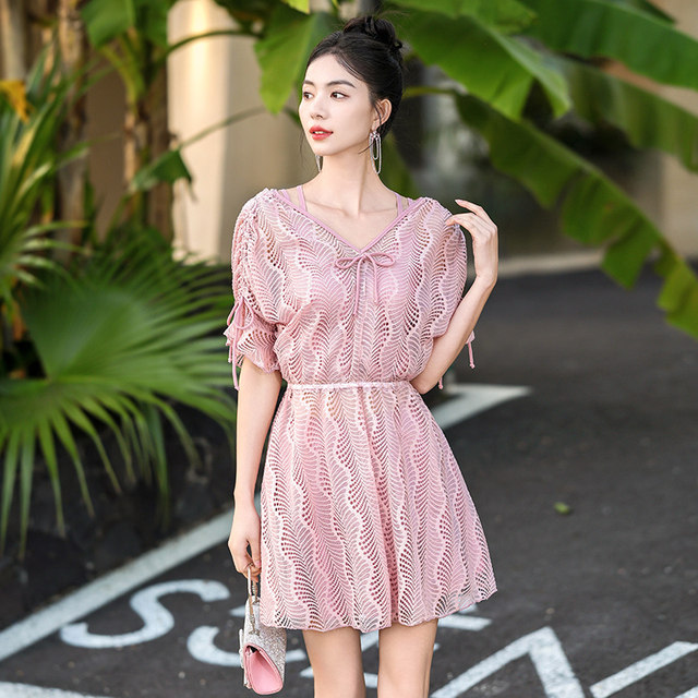 Swimming suits for women 2025 new high-end three-piece set for girls with slightly fat belly covering large size conservative hot spring swimsuit