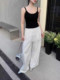Yueyuejia 9056 summer new threaded cotton fabric spliced ​​lace lace inner strap vest layer layer layer ins
