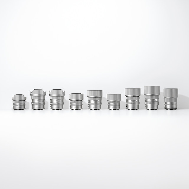 [Non-online sale] New product launched Sigma full-frame mirrorless lens new model silver with large aperture and fixed focus