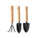 Flower planting tools household vegetable gardening gardening loose soil flower shovel potted flower arrangement planting tools three-piece set small shovel