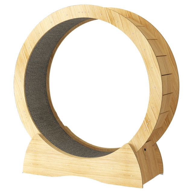 Pet cat treadmill silent roller fiberboard fitness sports solid wood cat running wheel cat climbing frame runner toy