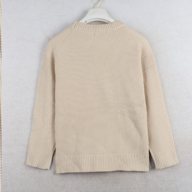 Sunshine Home Autumn and Winter New Style Foreign Trade Daily Single Women's Loose Oversize Round Neck Sweater Knitted Sweater Large Size