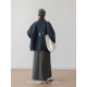 VNOOK stand-up collar embroidered lamb fur coat for women in winter 2024 new long high-end solid color double-sided top
