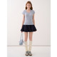 JIUJIU retro ballet style puffy pleated skirt for women in spring 2025 new high-waist cake skirt short skirt
