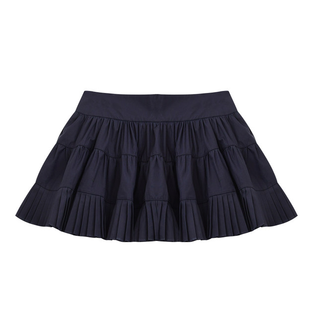 JIUJIU retro ballet style puffy pleated skirt for women in spring 2025 new high-waist cake skirt short skirt
