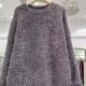 Sequin round neck pullover sweater for women in winter new lazy style versatile loose casual knitted base shirt 0.48