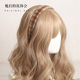 Plaid broken hair headband retro French Hong Kong style versatile going out bow hairpin internet celebrity 2022 new style