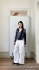 2025 new style Rina contrast color casual slim and versatile fake two-piece striped sweater top for women