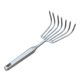 Gardening small rake stainless steel flower planting vegetables to catch sea grass and fallen leaves to clean loose soil and level the ground weeding potted plants