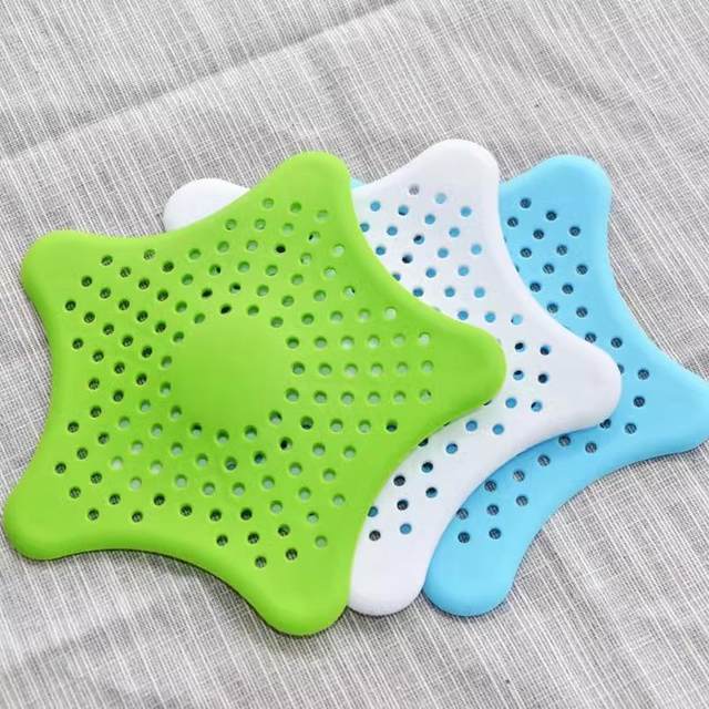 Starfish floor drain suction cup kitchen pool deodorant sewer anti-blocking bathroom mat sink drain plug filter