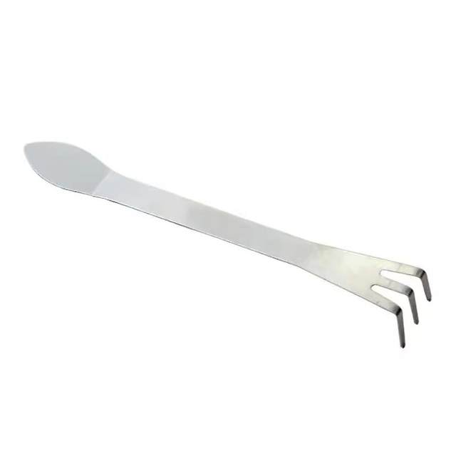 Bonsai small rake household flower pot soil loosening artifact pressure soil bear hand rake stainless steel rake bonsai special tool