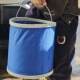 Telescopic portable outdoor waterproof Oxford cloth canvas folding bucket multi-functional car travel fishing car wash