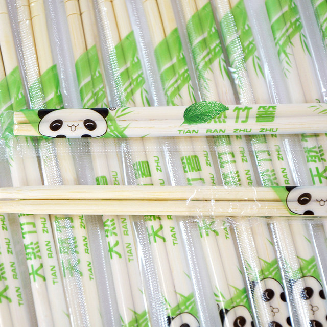 100 pairs of disposable chopsticks for restaurants, cheap and convenient, household, commercial, hygienic, fast food, bamboo chopsticks, independent