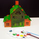 Christmas children's handmade diy paper small house paper shell assembled toy decorative board creative carton house