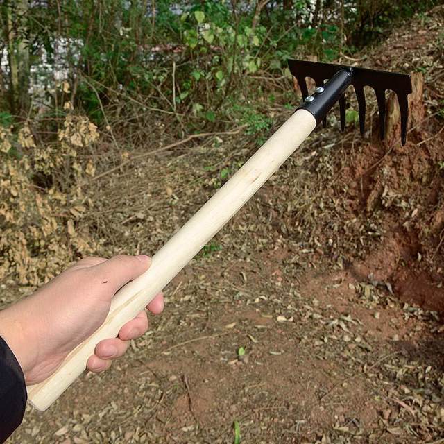 Household flower planting shovel Gardening tools Rake Small iron shovel Vegetables and succulents lengthened and thickened planting digging shovel