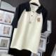 Fat sister's new summer rag-on cotton short-sleeved T-shirt for women's loose large size unique polo shirt top ins