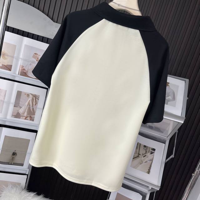 Fat sister's new summer rag-on cotton short-sleeved T-shirt for women's loose large size unique polo shirt top ins