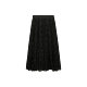 HVIVI wrinkled texture elastic waist mesh skirt for women in summer 2025 new versatile slim A-line umbrella skirt