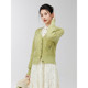 Stubborn 2025 spring new style college style long-sleeved embroidered diamond v-neck knitted cardigan sweater for women 43541MY08930
