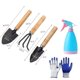 
Thickened gardening tools small shovel for farming vegetables and flowers shovel rake hoe digging shovel loosening soil tool set