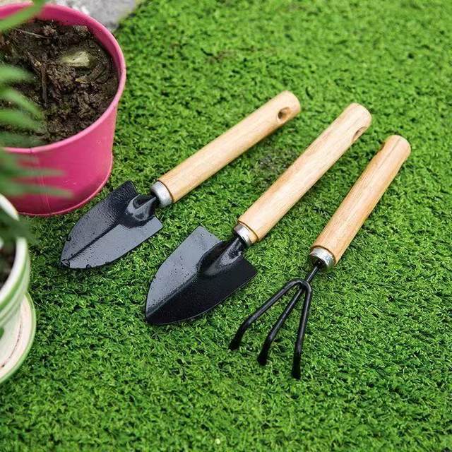 
Thickened gardening tools small shovel for farming vegetables and flowers shovel rake hoe digging shovel loosening soil tool set