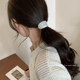Simple temperament hair rope for women tied with ponytail head rope Mermaid Ji white hair ring headdress high elastic durable leather case rubber band