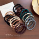 Boxed high-elasticity and durable hair-tying rubber band that does not hurt hair rope basic versatile high ponytail hair tie for women solid color hair rope
