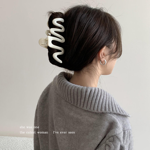 Extra large wavy clip female head plate hair shark clip hair volume multi-hair card high-quality hair clip headgear