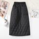 Clearance and pick up bargains ~ Foreign trade women's black suit skirt down cotton one-piece skirt windproof winter skirt mid-length skirt
