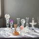Glass base transparent with crystal ball seat artificial crystal seat big ball same high-end European style home decoration