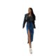 Cross-border women's clothing button irregular slit half-body denim skirt high waist sexy slim hip-pack skirt spot