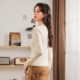 Tang Shi Half Turnie Sweater Women's 2025 Spring New Slim Slim Temperature Inner Lace Base Shirt Top
