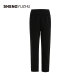 Shengyuzhu official flagship store autumn new casual pants for women's shopping mall same black thick straight pants casual
