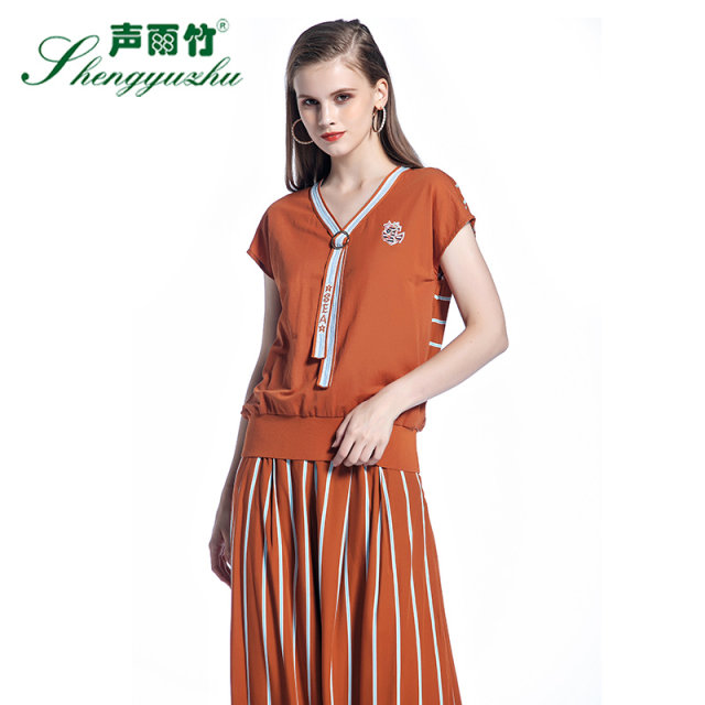 The same autumn and summer new casual pants for Shengyuzhu counter, loose and thin, comfortable mid-waist cropped pants wide-leg pants