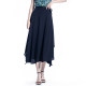 Sound Rain Bamboo counter The same spring and summer new skirt street thin pure color versatile fairy style long skirt A -line skirt
