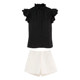 Korean Lin black sleeveless shirt for women with high-end light luxury age-reducing style 2025 new spring and summer temperament top
