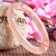 Hongjingge Natural Crystal Cherry Blossom Agate Bracelet Women's Ice Chalcedony Bracelet Bracelet Jade Bracelet Live Room