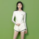Split swimsuit women's conservative new style hot long-sleeved sun protection swimming pool special slimming and belly-covering women's swimming suit