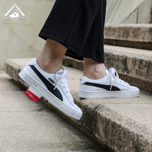 Puma Sneakers Puma Canvas Shoes Women\u0026#039;s PUMA Puma Women's Shoes Sports Shoes  Couple Shoes New Small White