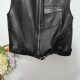 2024 autumn high -level sense stand -up leather vest ladies sheep leather sheepskin vest, shoulder carrier horse clip short jacket
