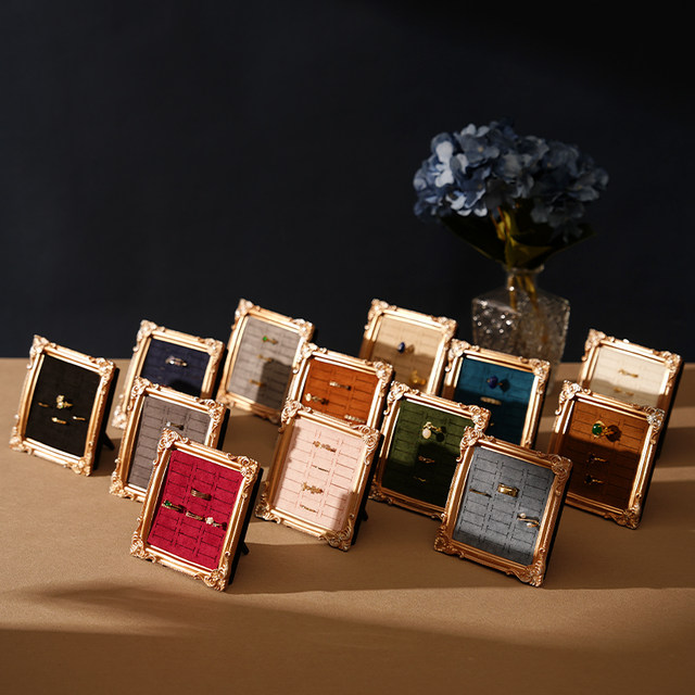 ins Nordic style creative photo frame ring tray display stand jewelry storage table jewelry display photography props