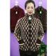 New autumn and winter style middle-aged and elderly mothers' imitation mink velvet knitted tops temperament women's lapel zipper versatile jacket